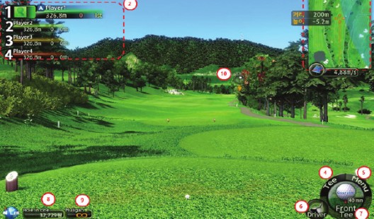 GOLFZON REAL 플레이 화면