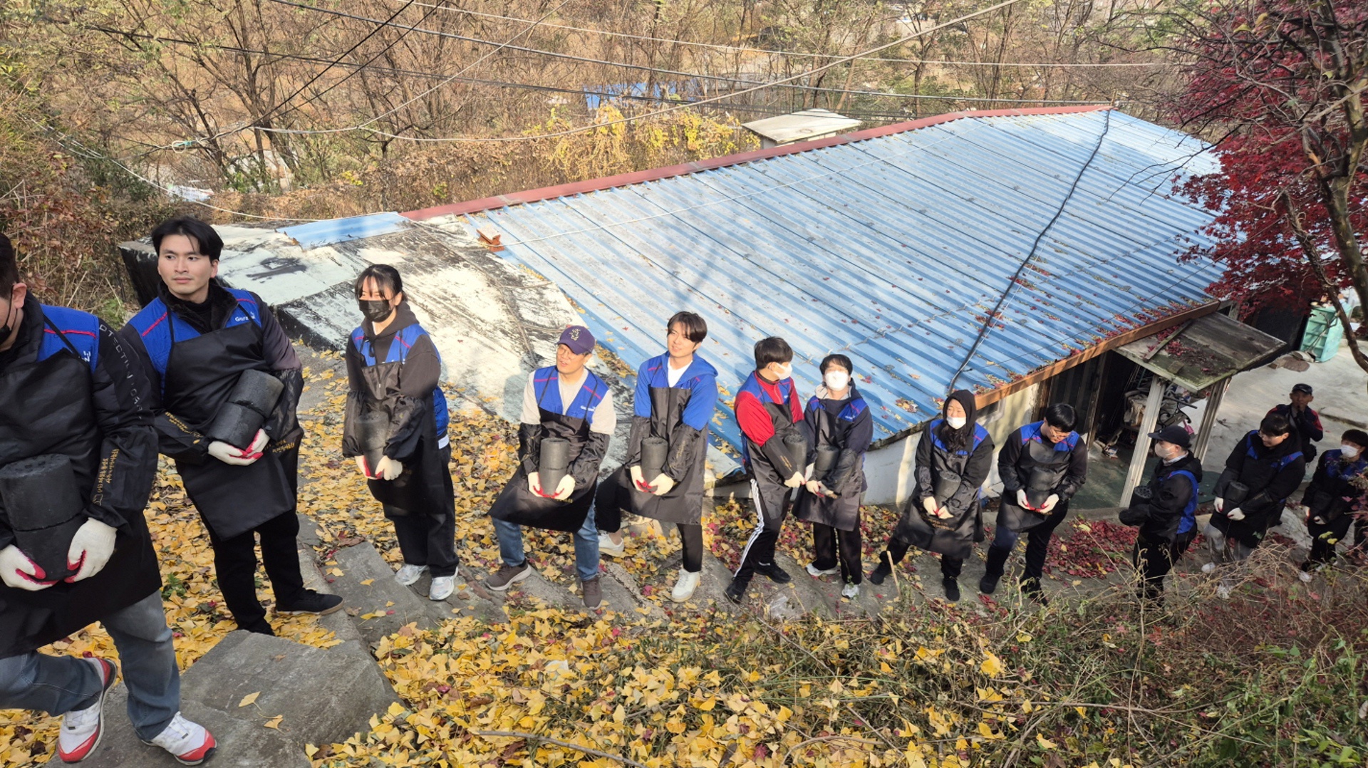 골프존그룹 연말 연탄 나눔 봉사활동