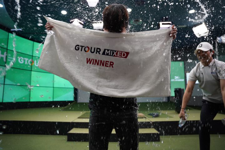 2026년 GTOUR MIXED 2차 손범준 선수 우승 세레머니